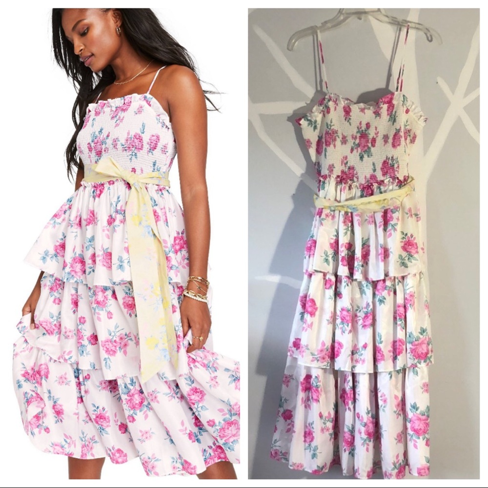 NWT LoveShackFancy 🎯 Elise Smock Tiered Dress - M